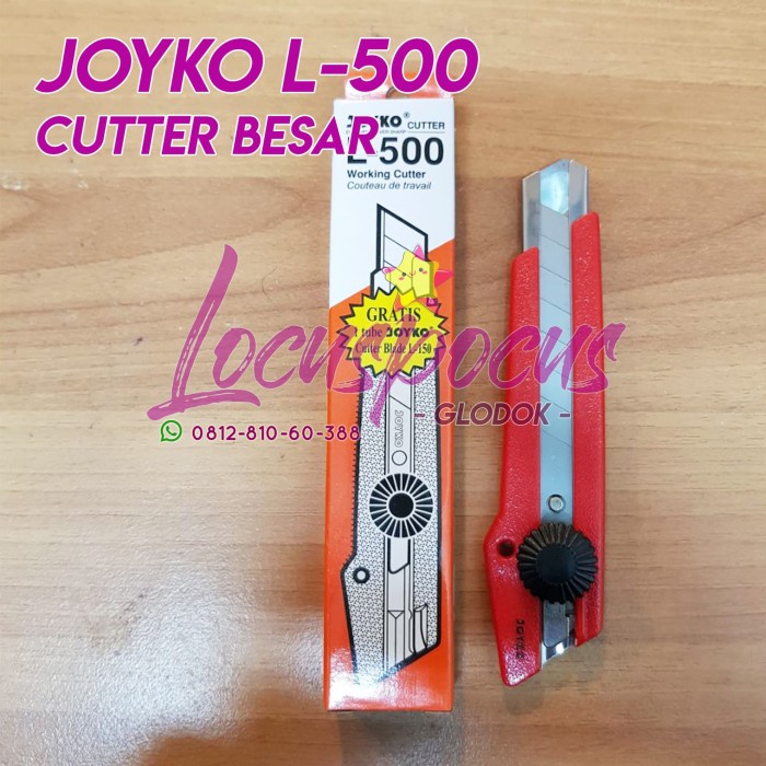 

Terbatas Joyko Cutter L-500 Pisau Cuter Besar L500 Bagus
