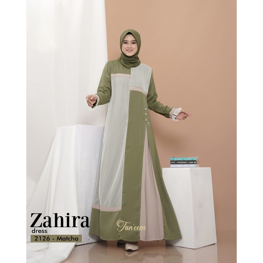 Gamis Zahira Kode 2126 By Taneem Muslim Dress