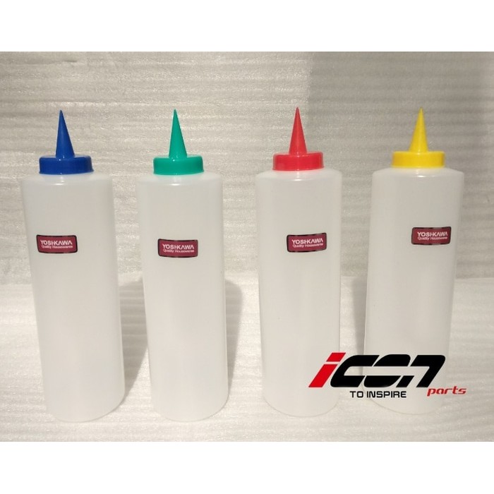 

Botol plastik mayonaise, sauce cabe, kecap, minyak oil ukuran Besar L