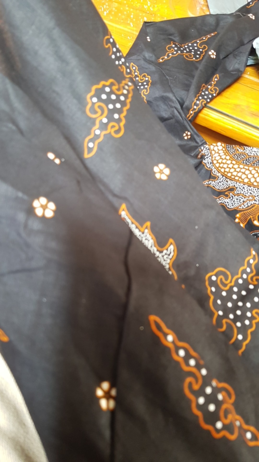 Distro Batik Hrb026 Kenongo Kemeja Tosca Pende Pekalongan Padi M L Xl Sogan Tulis Halus Kemeja Batik