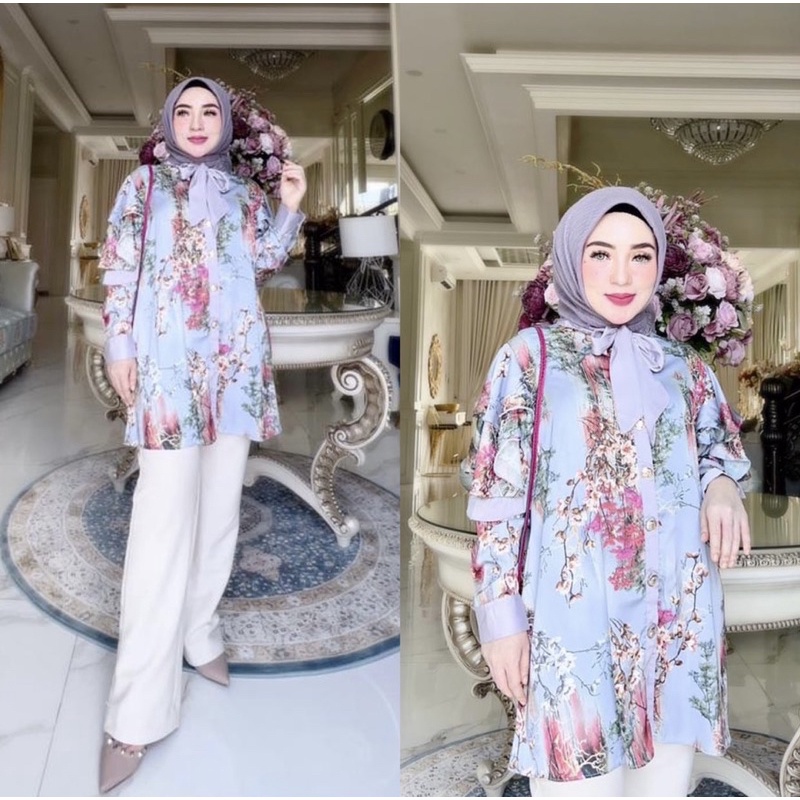 TUNIK PITA MOTIF SAKURA BY SHELLASAUKIA