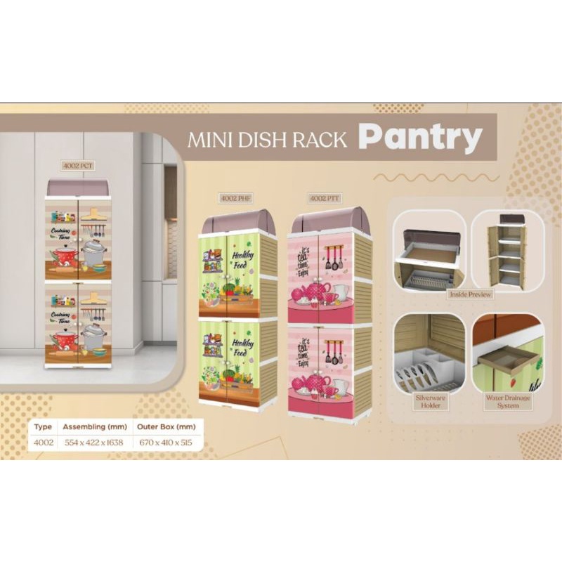 (Instan) NAIBA RAK PIRING PLASTIK NAIBA DISH RACK PREMIUM 4002