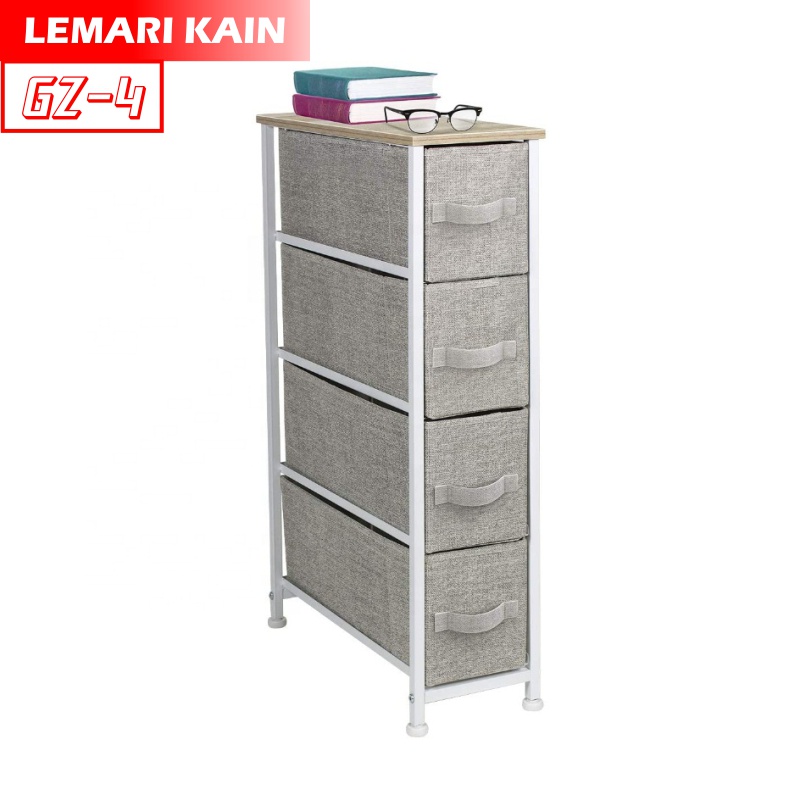 Lemari Susun Kain Linen Rak Penyimpanan Laci - ORANGEHOME (GZ-4)