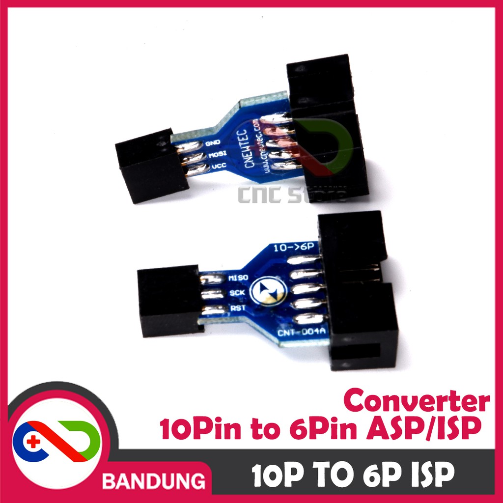 AVRISP USBASP ISP CONVERTER 10P TO 6P BURN BOOTLOADER