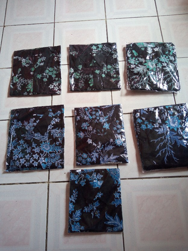 Batik Couple Keluarga Sania Ruffle Ori Ndoro Jowi Dnt Motif Cibulan Biru Termurah Shopee