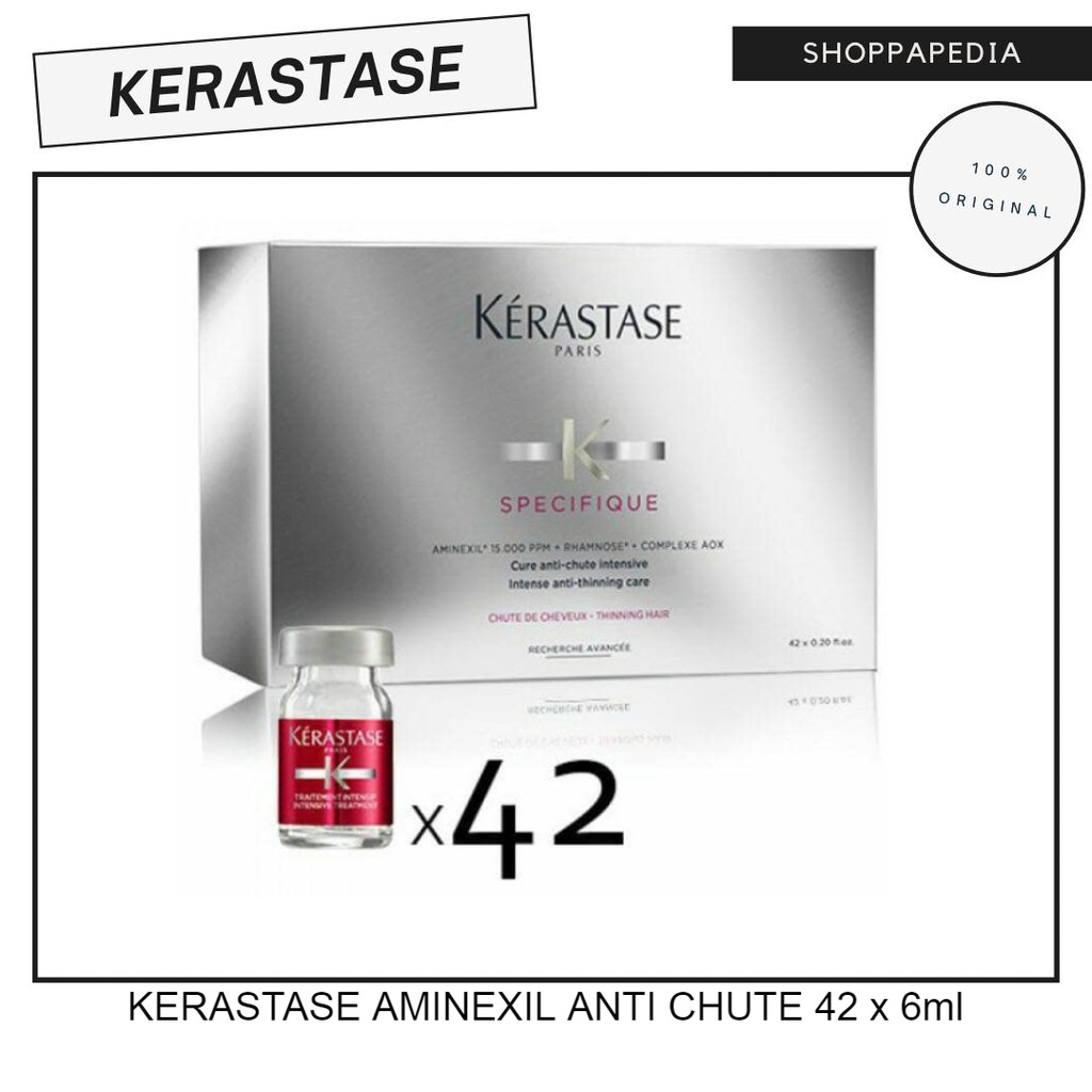 Kerastase Aminexil cure Anti Chute intensive 42 ampul TERMURAH ORIGINAL