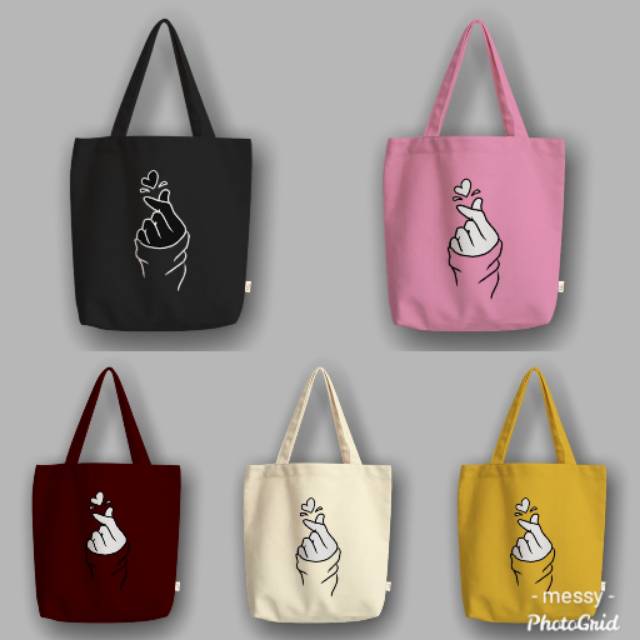 &quot;Messy&quot; Tote Bag Saranghae