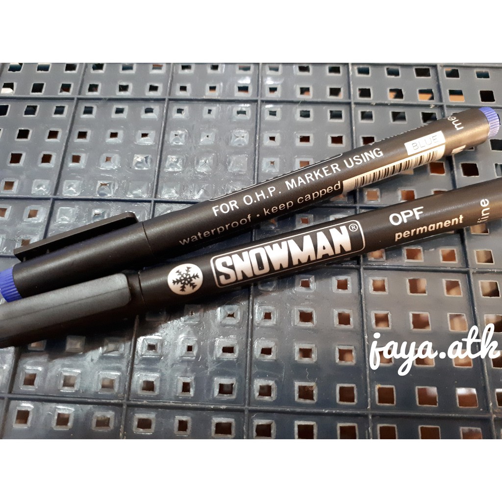 

Spidol OHP Permanen - Snowman OPF / OPM Permanent Marker