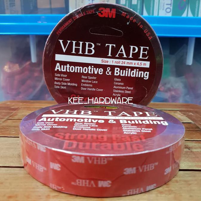 

[[BISA COD]] Double Tape strong VHB Tape 3M 24mmx4,5meter TERMURAH Kode 356