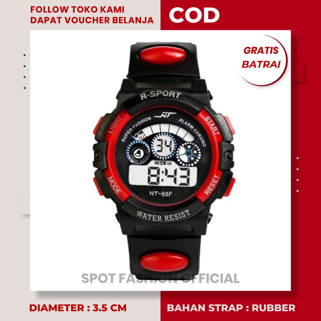 Jam tangan anak kecil jam tangan pria anti air original model terbaru import murah waterproof keren