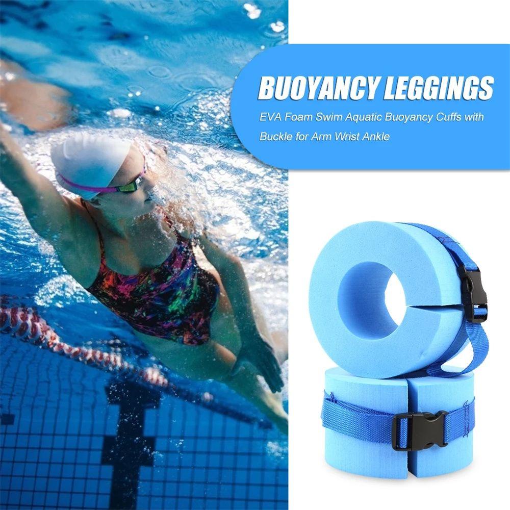 Lanfy Float Ring Water Sports Blue Wrist Untuk Pergelangan Kaki Untuk Bobot Renang Busa Lengan