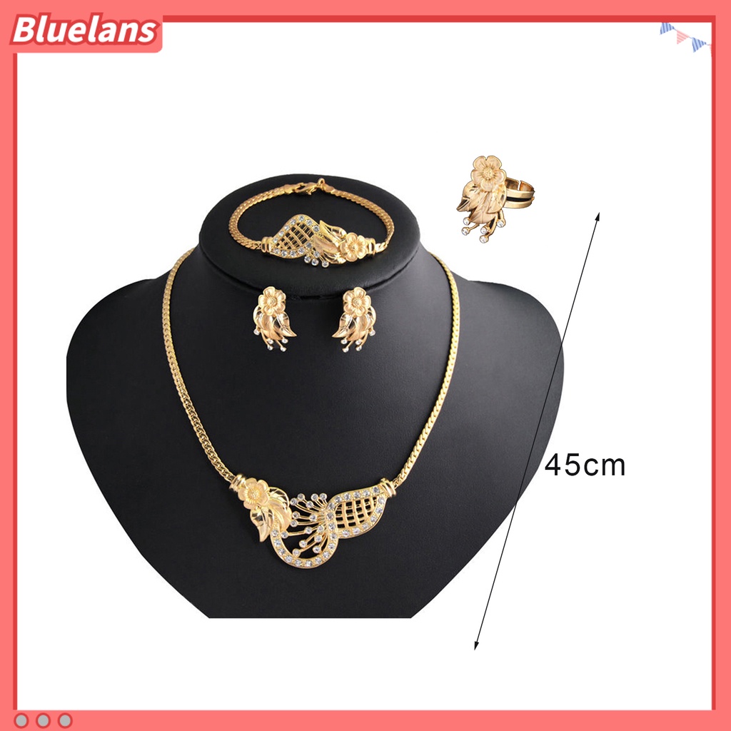 Bluelans Jewelry Set Luxury Exquisite Alloy Fashion Earrings Jewelry Set