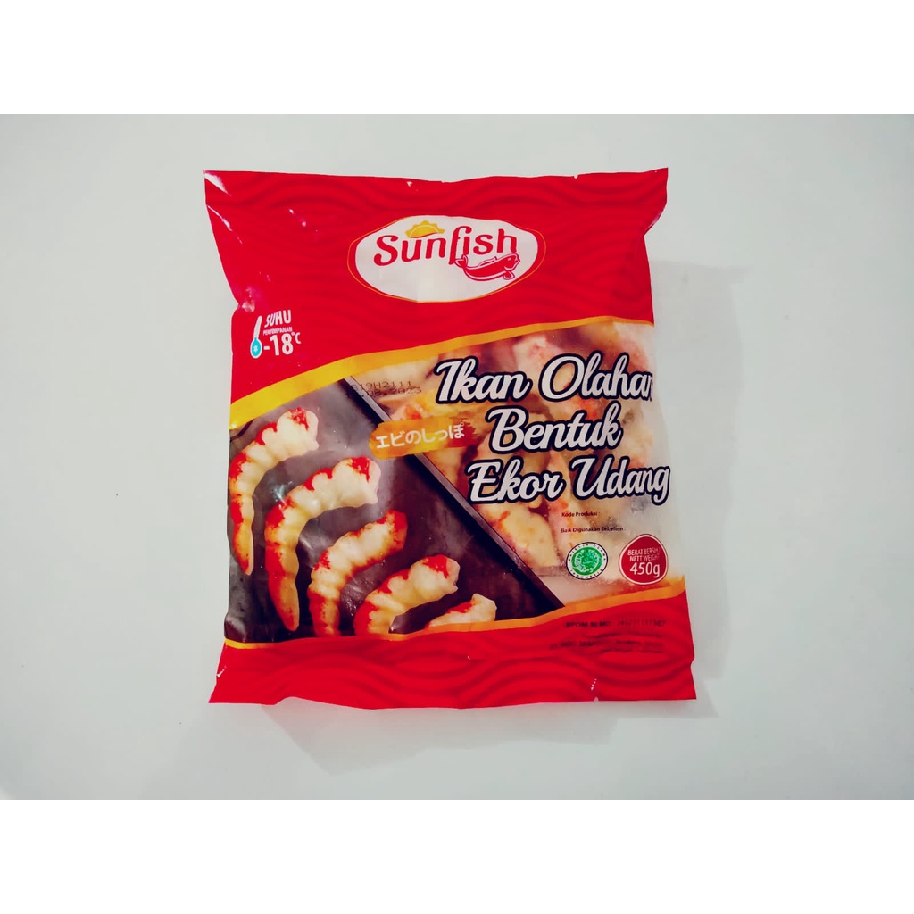 

Promo !! Sunfish ikan Olahan ekor udang 500gr