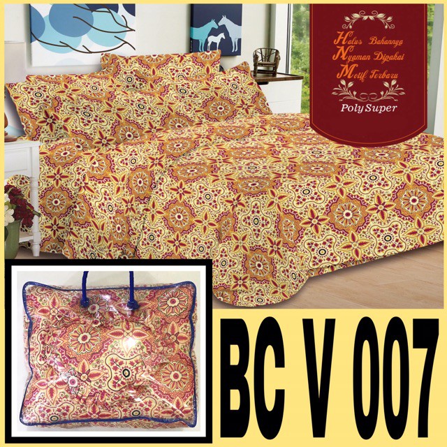 Promo BEDCOVER   SPREI BONUS BANTAL HATI   BADCOVER TERLARIS Merk EVELYN Limited