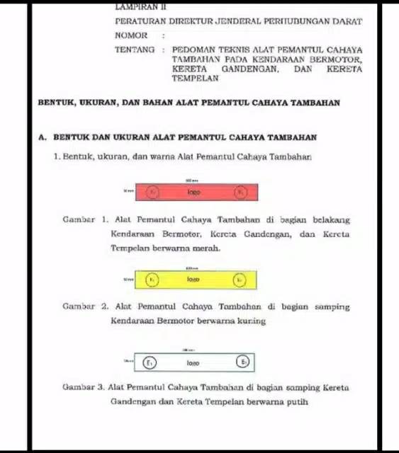 Sticker Reflector Pemantul Cahaya KIR DISHUB Diamond Grade Tape per 30cm 60cm