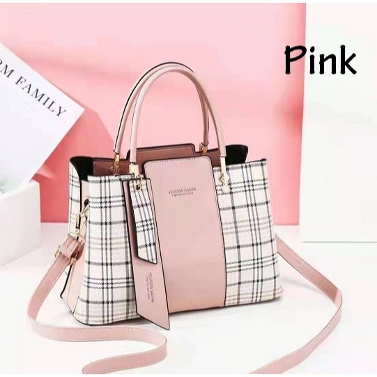 Tas Wanita Import GTF 315 !! TAS WANITA MODEL HANDBAG FASHION IMPORT CANTIK Tas Wanita Selempang Import 100% Real Pict Slingbag PU Leather Tali Selempang Bisa di Atur Panjang Pendek Top Handle Bag Memiliki 2 Ruangan Penyimpanan Dengan Pengu