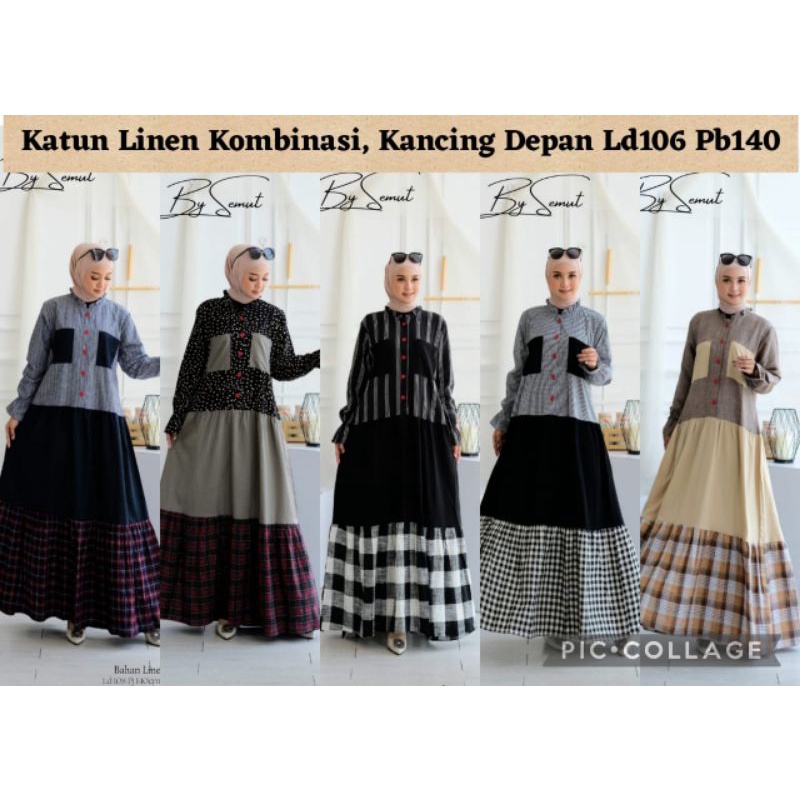 dress kotak ori syana by semut