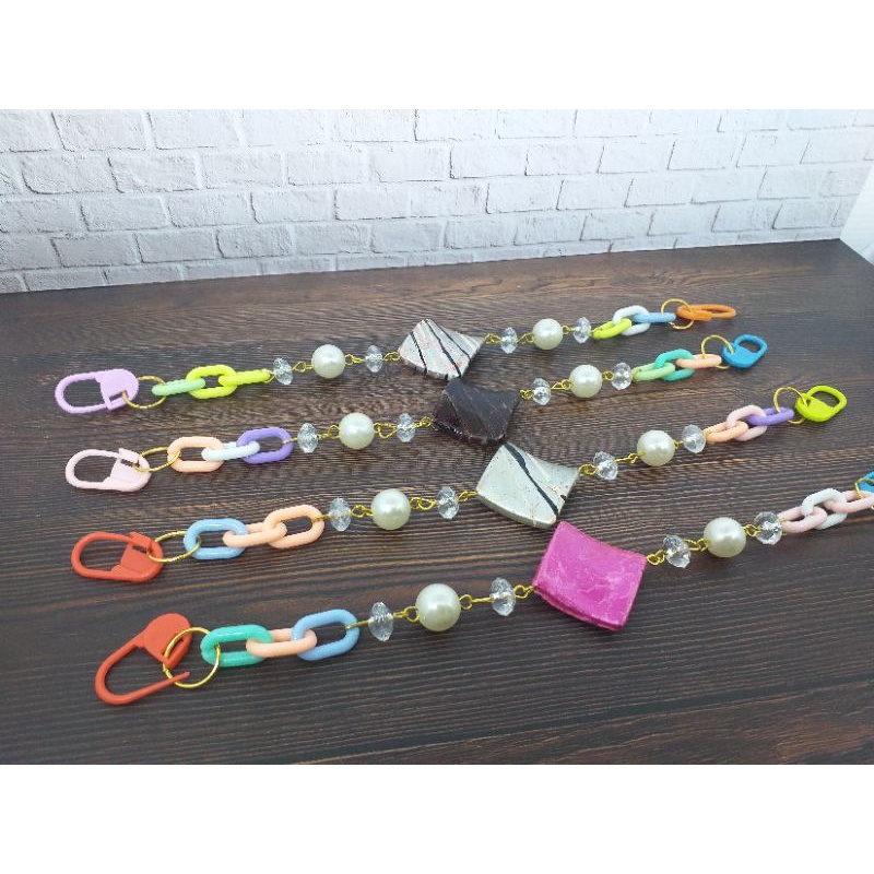 Konektor Masker - konektor masker mutiara - tali masker hijab konektor - konektor hijab mutiara - co