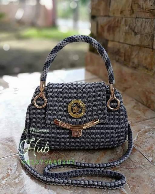 Inner tas rajut bulat Party bag