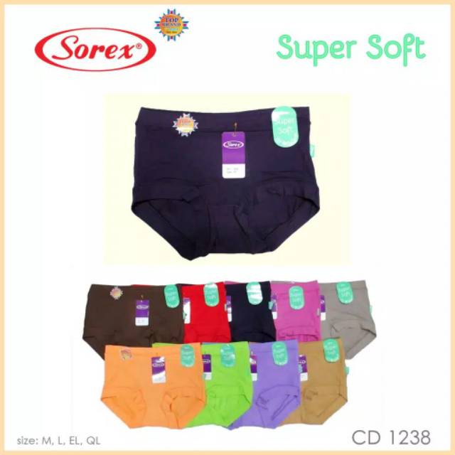 Celana dalam wanita Basic  Sorex 1238 Super Soft