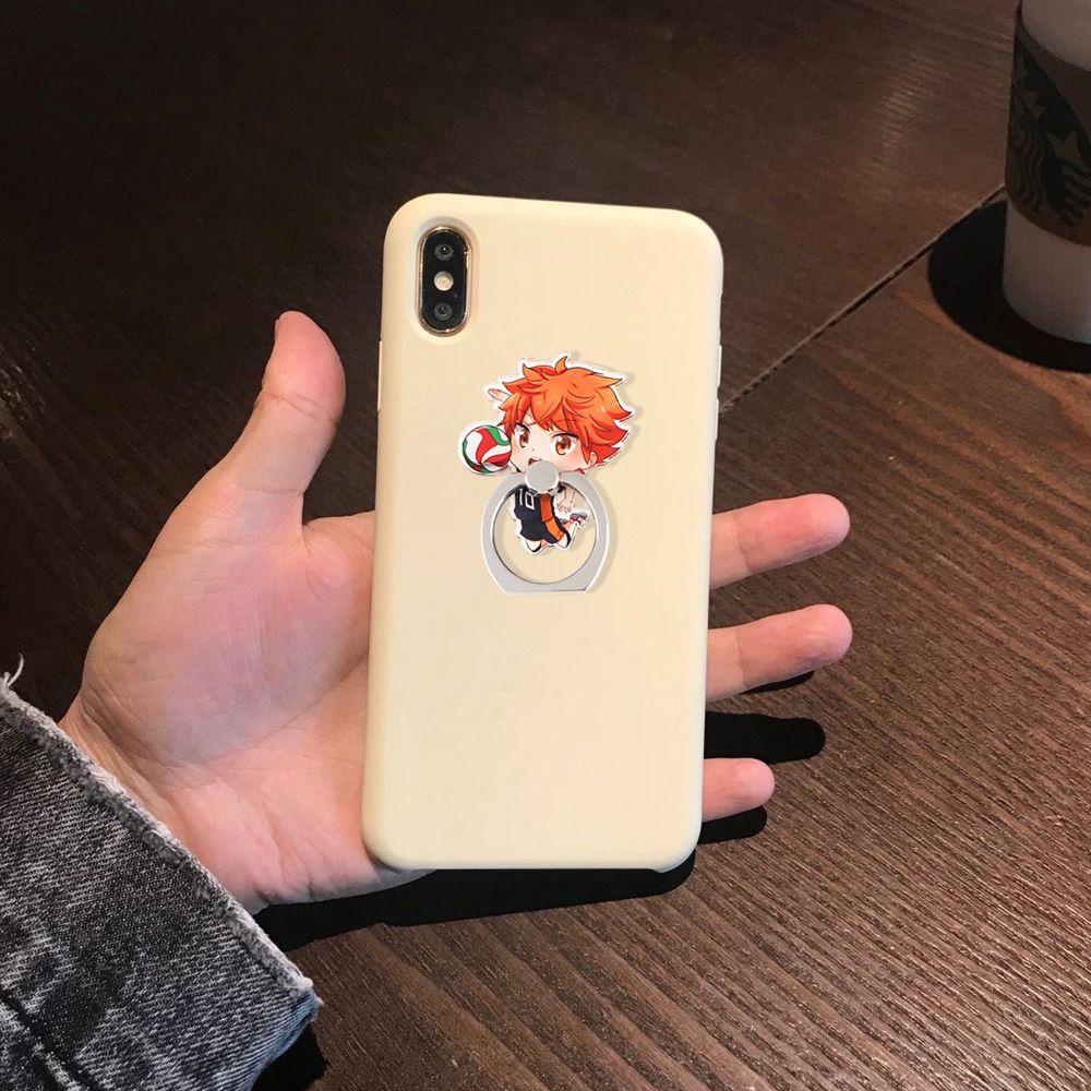 Agustinina Rotating Ring Bracket Voli Cowok Fashion Hadiah Mobil Mount Luffy Dragon Ball Lipat Logam Jari Cincin Anime Anak Laki-Laki Desktop Anti-Jatuh Bracket