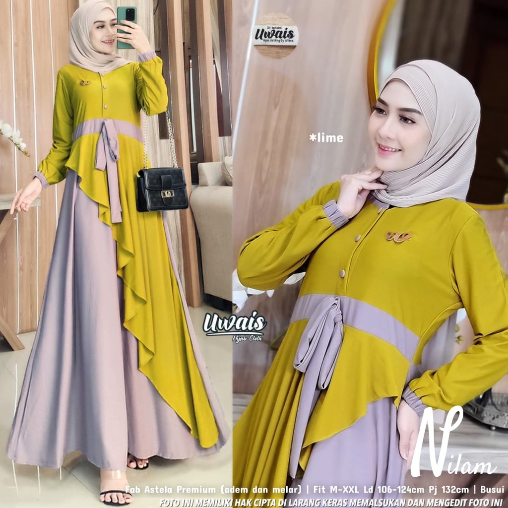 Baju murah - Nilam Maxy /Baju Wanita/Pakaian muslim wanita/perempuan/gamisbaru/gamismurah/fashiontop