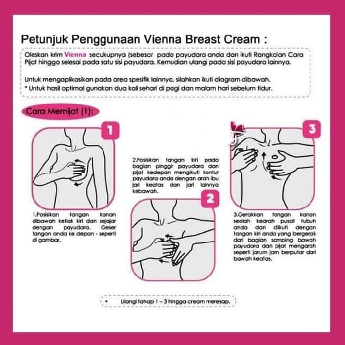 VIENNA HERBAL BREAST CREAM ORIGINAL BPOM PEMBESAR PENGENCANG PAYUDARA