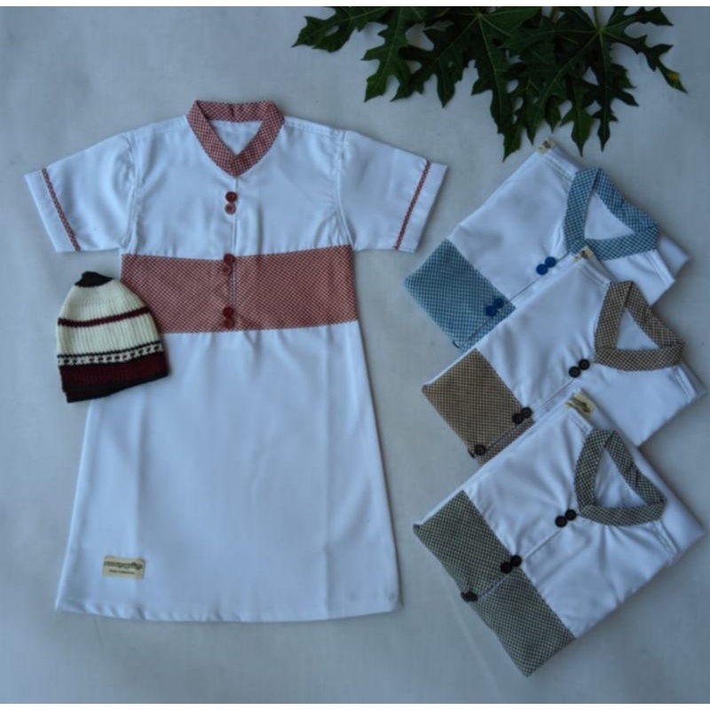 Grosir Jubah bayi laki-laki//jubah gamis anak laki-laki//jubah bayi newbron//jubah aqiqoh 0-5bln