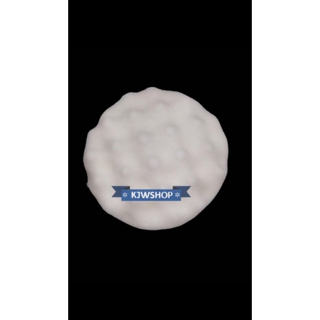 Spon Poles 7" Putih Busa Poles 7 Inch Putih White Wave Foam Velcro Pad 7 Inch Spon Poles Mobil 7" Pu