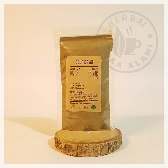 

DAUN DEWA / SAMSIT BUBUK | MURNI | Gynura Divaricata 100g