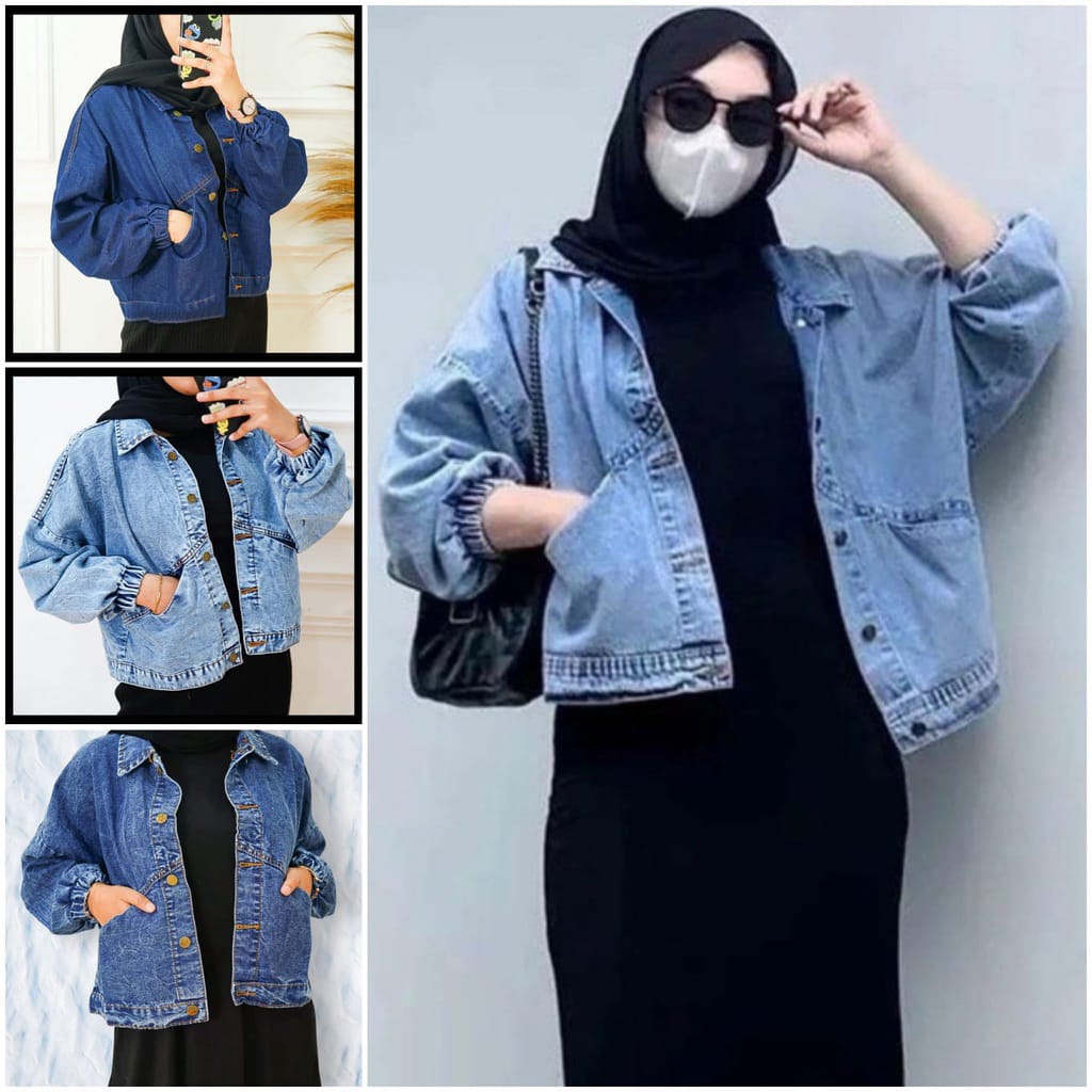 Jaket Jeans Vintage Premium // VINTAGE JAKET JEANS OVERSIZE // JAKET JEANS OVERSIZE WANITA