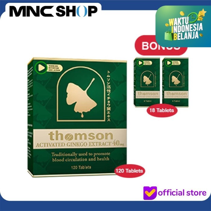 

THOMSON Ginko Extrac Daun Biloba Untuk Memperlancar Peredaran Darah