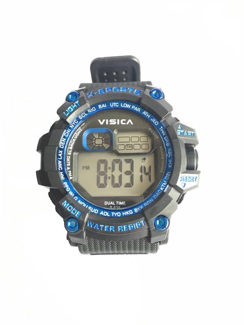 Jam tangan digital Sporty jumbo water Resist visica 638