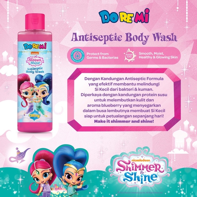 Doremi Glitzy Shimmer &amp; Shine Shampo Conditioner Hair Vitamin Rambut Anak Sabun Mandi Anak