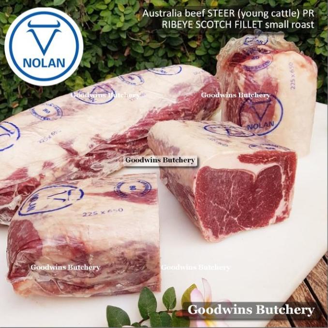 

1.2Kg 1Pc 1/3 Cut Small Roast Ribeye Cuberol Beef Pr Steer Aust. Nolan Ee39Keogff