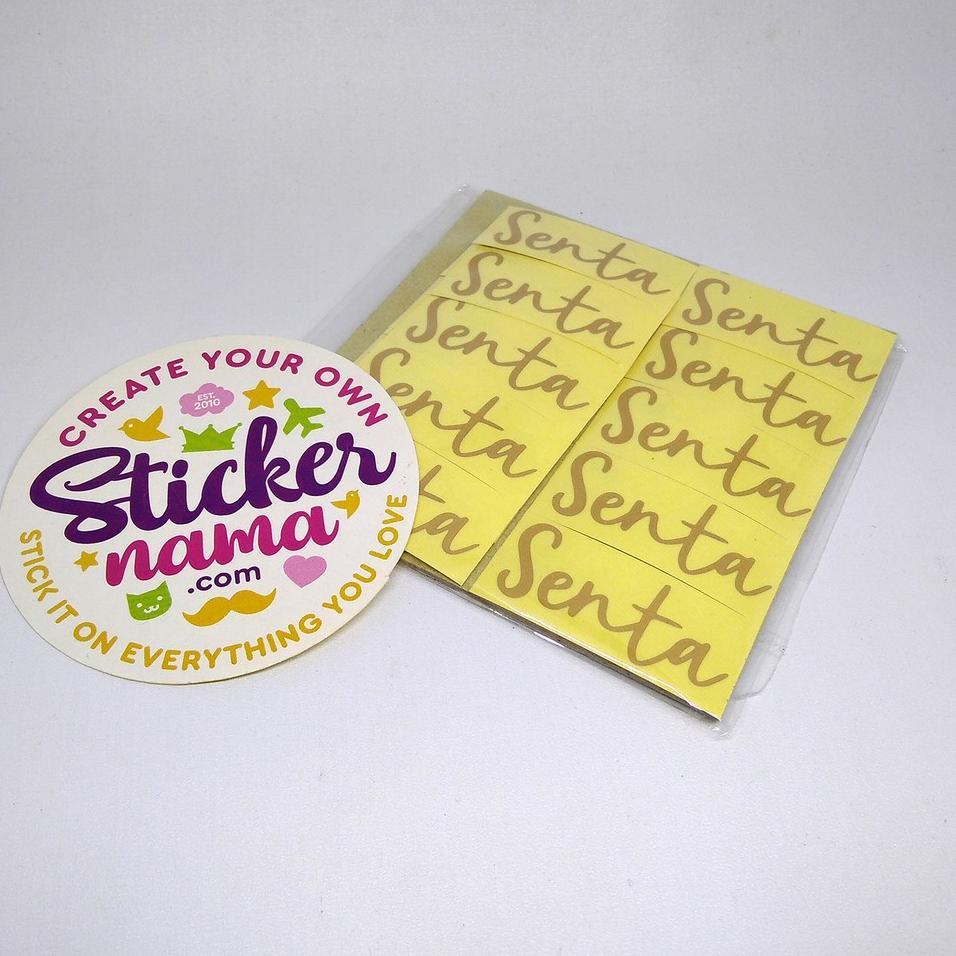 

【TERMURAH】 Stiker Nama Waterproof, Sticker Nama Cutting bukan Printing, Label Nama Polos Lebar 2cm ♥