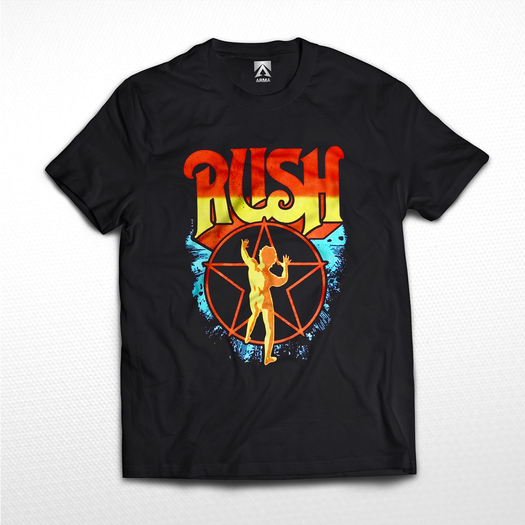 KAOS BAND RUSH Starman / tshirt musik rock legend baju distro unisex KAOS BAND VINTAGE KLASIK