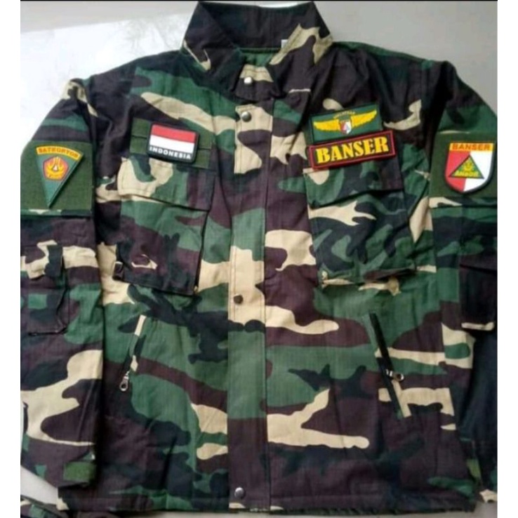 Jaket jangkis banser nato perekat