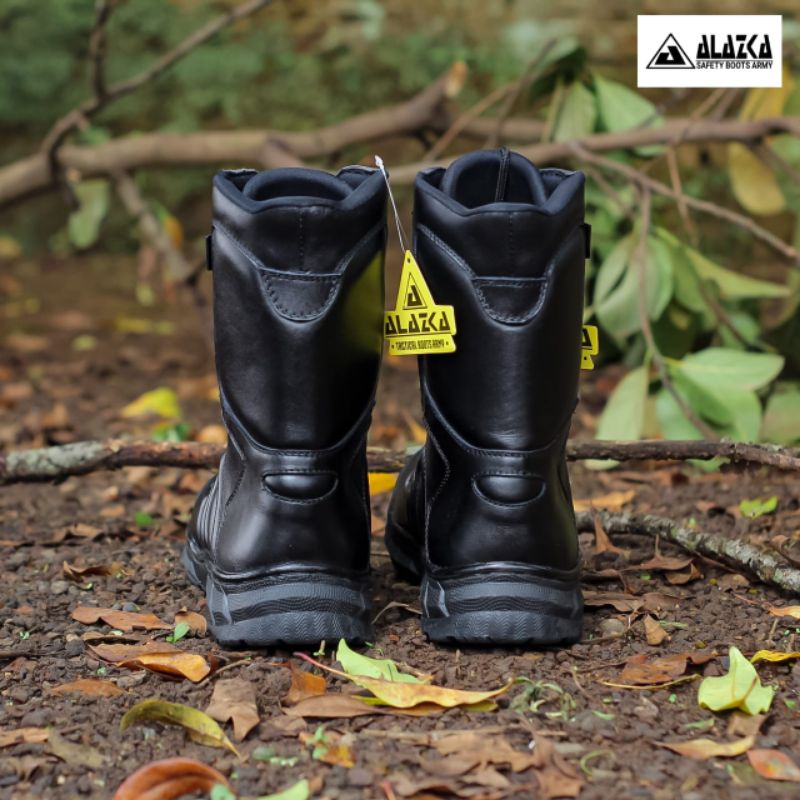 SEPATU PDL MODEL TERBARU BAHAN KULIT SAPI ASLI MERK ALAZKA SEPATU PDL DINAS LAPANGAN TNI POLRI SECURITY SATPAM SEPATU BOOTS PRIA DAN WANITA