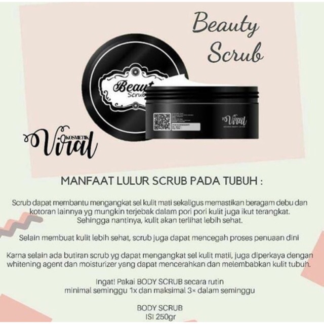 Beauty Lotion + Scrub Viral GIRLSNEED77