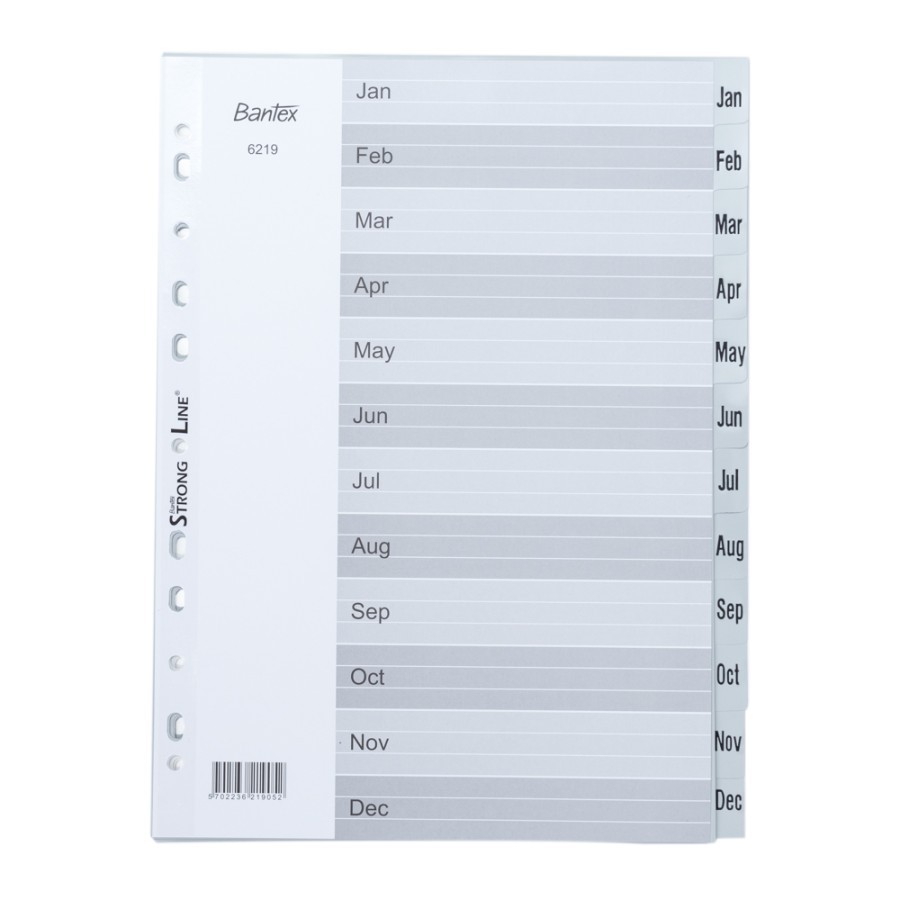 

Bantex 6219-05 Index A4, Jan-Dec ( 1 Set – 12 Bulan )