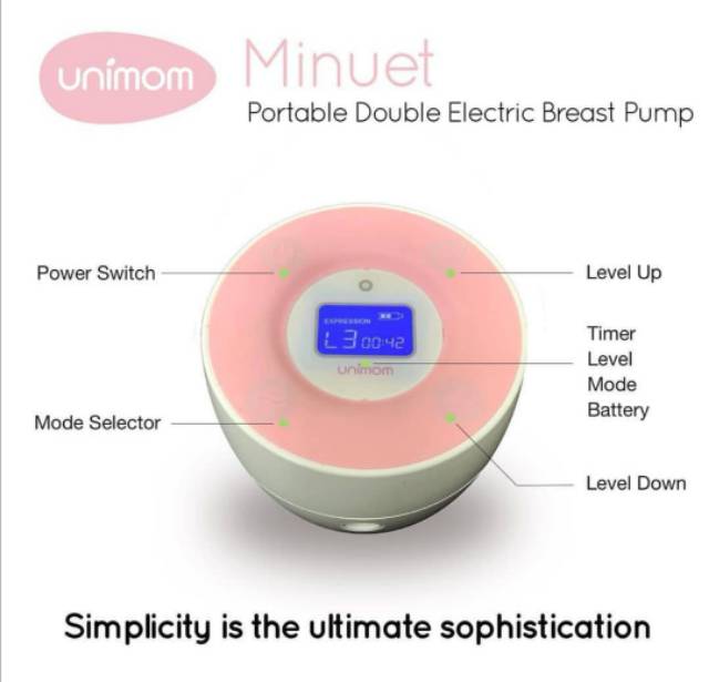 Unimom Minuet LCD Double Electrical Breast Pump - Pompa Asi Elektrik