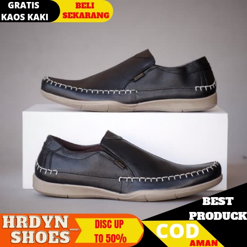 SepatuFormal Pantofel pria Resmi Formal Hitam Kuliah Kantor Kerja PNS Guru DIVOC 4008