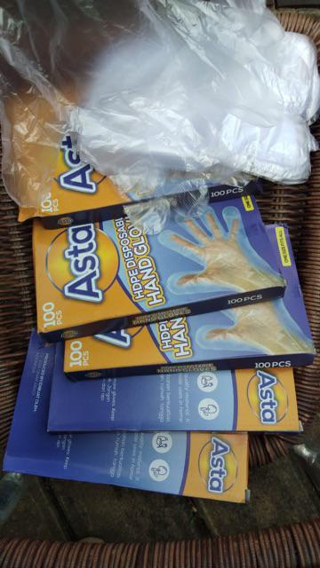 Promo!!! Sarung Tangan Plastik Asta Disposable Hand Gloves