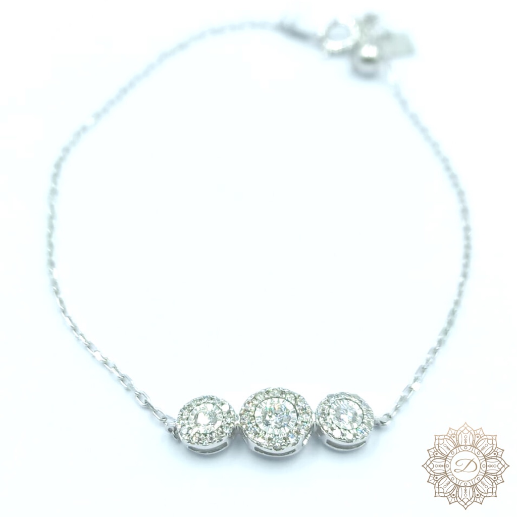 [NEW] Ladies Diamond Bracelet (Diamond F VVS 1) - 18K