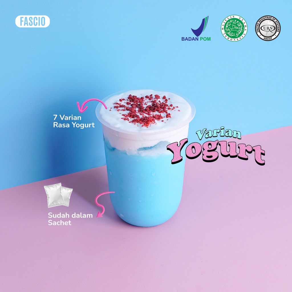 

BUBUK MINUMAN YOGHURT INCLUDE GULA BPOM & HALAL | USAHA UMKM FRANCHISE | POWDER DRINK YOGHURT 800 GR | KEMASAN 40 GR x 20 SACHET