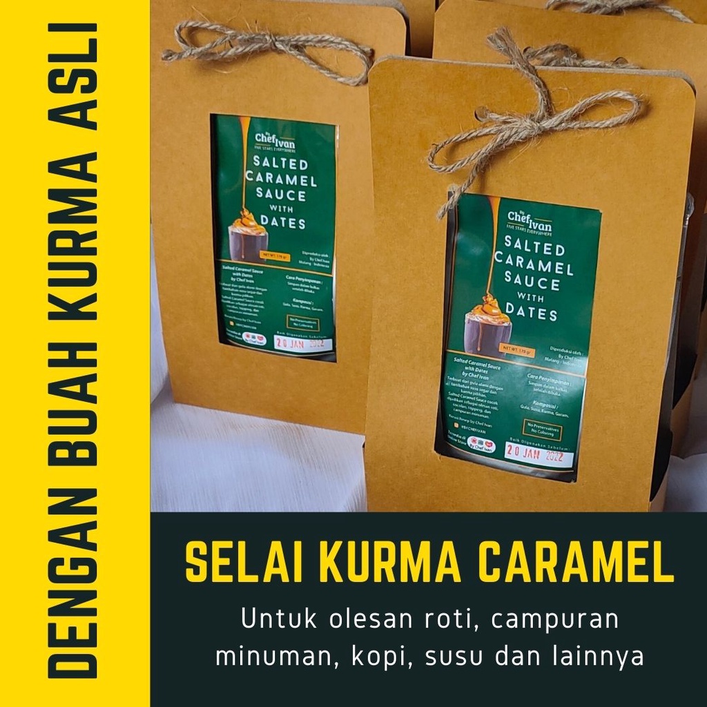 

JUMBO Selai Kurma Karamel Salted Caramel Olesan Roti by Chef Ivan