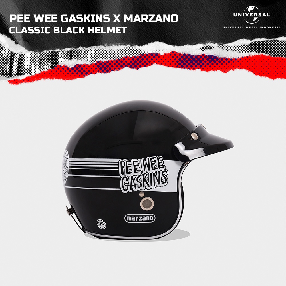 Pee Wee Gaskins x Marzano - Classic Black Helmet