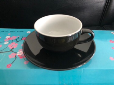 Cangkir Set Cafe Hitam 6 Pasang