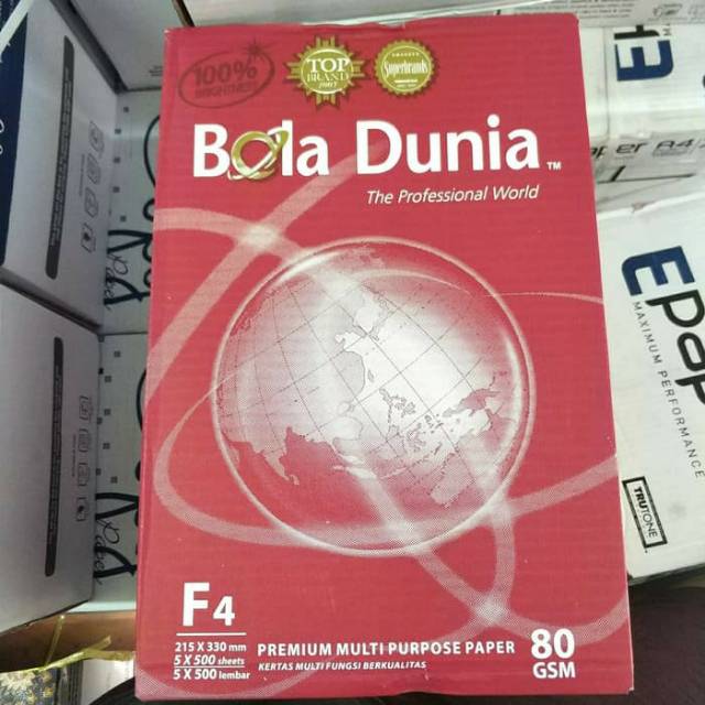 

Kertas F4 80 Gram Bola Dunia